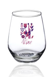 12 oz. Silicia Stemless Wine Glasses