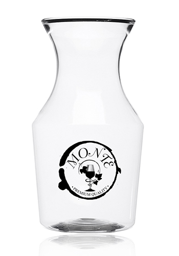Reserv 12 oz. Plastic Disposable Wine Carafe