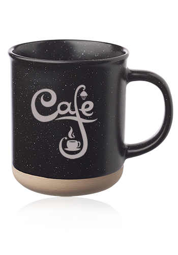 13.5 oz. Aurora Speckled Clay Coffee Mugs