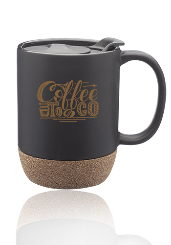13 oz. Barista Ceramic Mugs with Cork Bottom