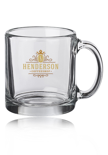 13 oz. Libbey Clear Glass Coffee Mugs