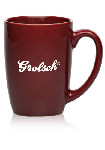 16 oz. Large Mocha Glossy Ceramic  Coffee Mugs