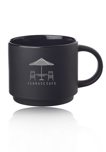 14 oz. Stackable Ceramic Mugs