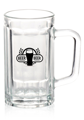 15 oz. Sports Fan Glass Beer Mugs