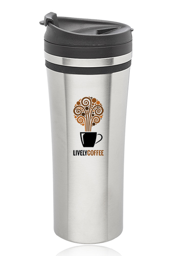 15 oz.  Mia Insulated Stainless Steel Travel Mugs