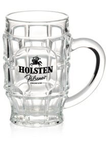 17.75 oz. Dimpled Glass Beer Mugs