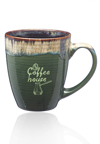 17 oz. Water Color Drip Ceramic Mugs
