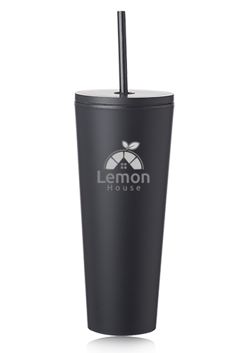 24 oz. Kenai Plastic Tumblers with Straw