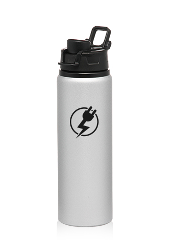 25 oz. Aluminum Water Bottles with Snap Lid