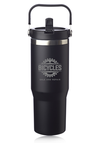 30 oz. Bronx Stainless Travel Mug with Carrying Handle