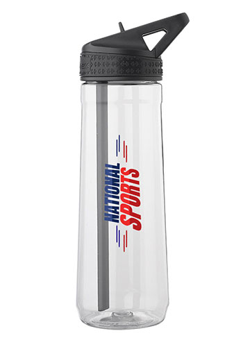 30 oz. Fitness Plastic Water Bottle with Sip Straw