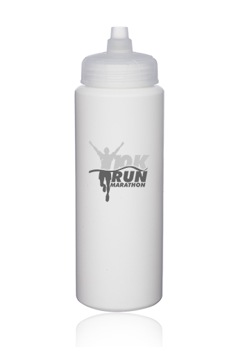 32 oz. HDPE Plastic Water Bottles with Quick Shot Lid