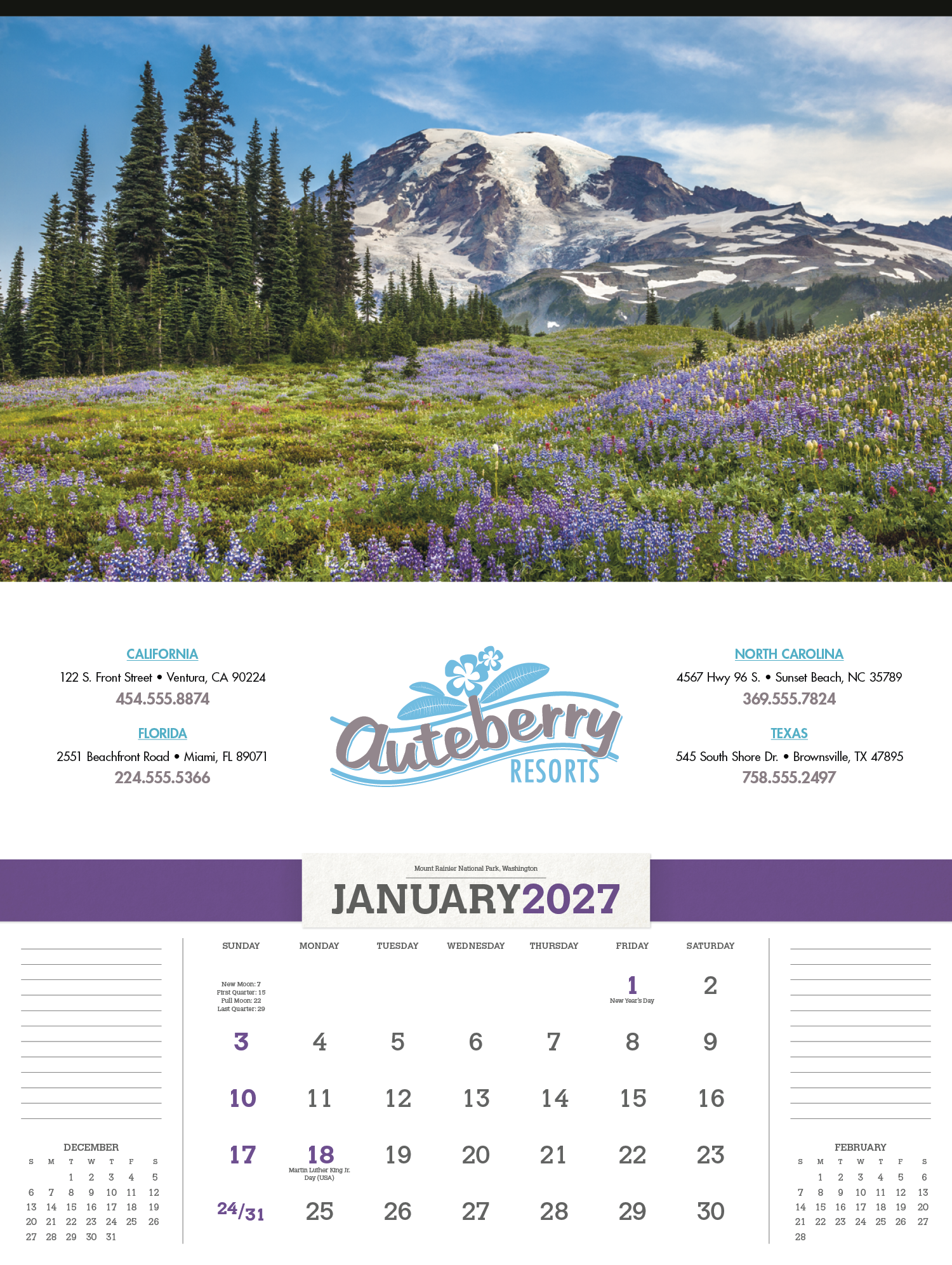 Triumph® Calendars American Splendor without Date Blocks Calendar