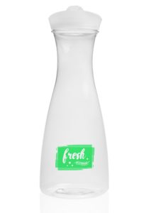34 oz. Clear Plastic Carafes with Lid
