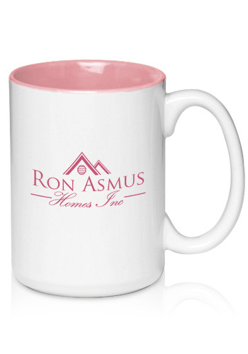 15 oz. Glossy Two-Tone  Ceramic Mugs