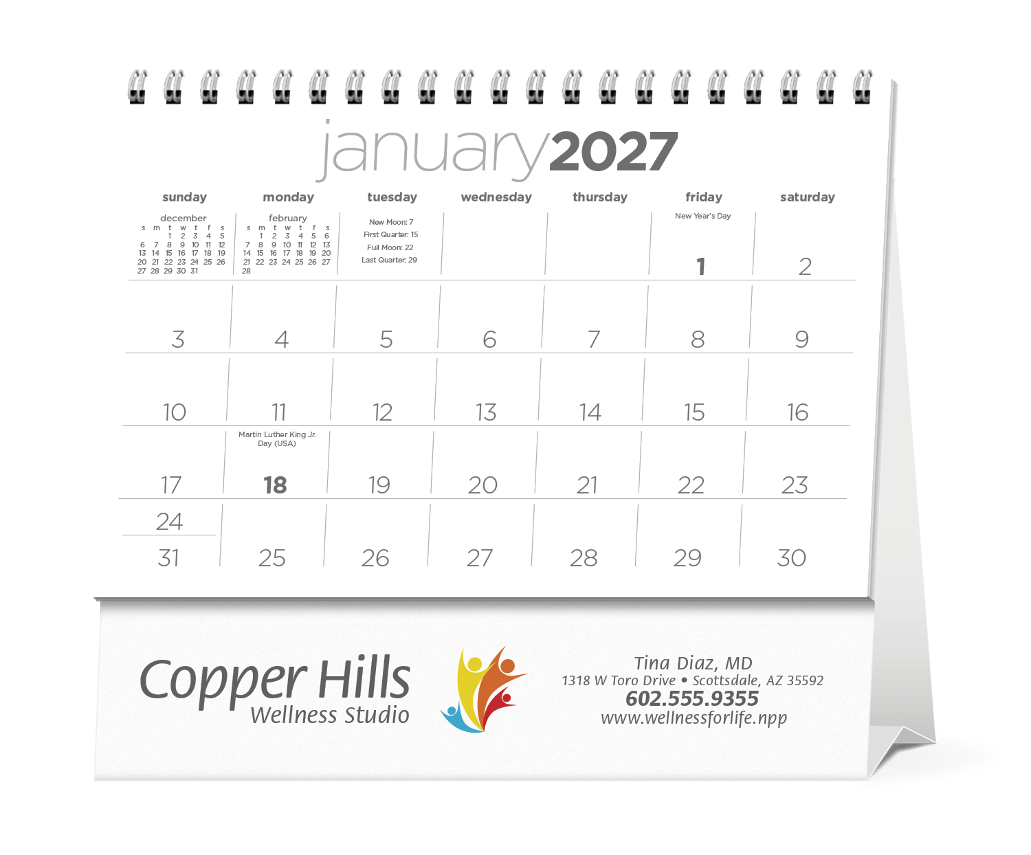 Triumph® Calendars Simplicity Large Desk Calendar