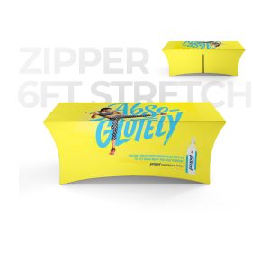 6 ft Stretch Tablecover with Zipper (4 Sided)