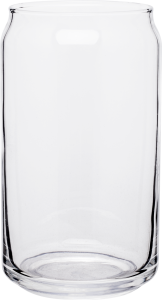 16 oz plain glass soda can