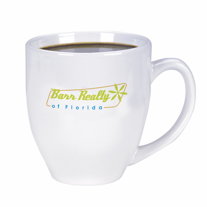 Shiny Bistro Mug – 15 oz. (white)