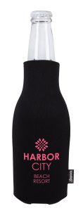 Koozie® Zip-Up Bottle Cooler with Opener