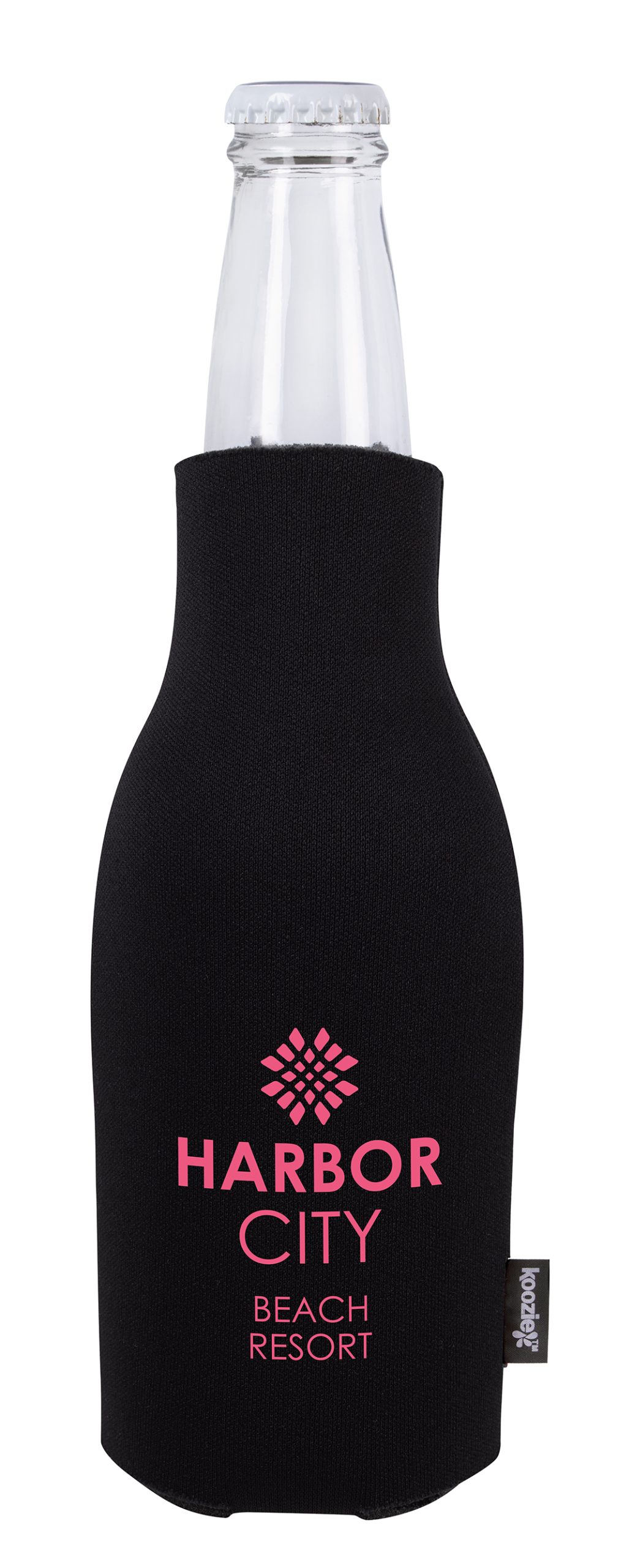 Koozie® Zip-Up Bottle Cooler with Opener