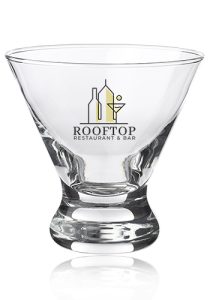 8.25 oz. Libbey Cosmopolitan Stemless Martini Glasses