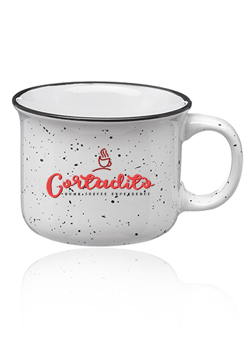 7.5 oz. Bijou Ceramic Campfire Coffee Mugs