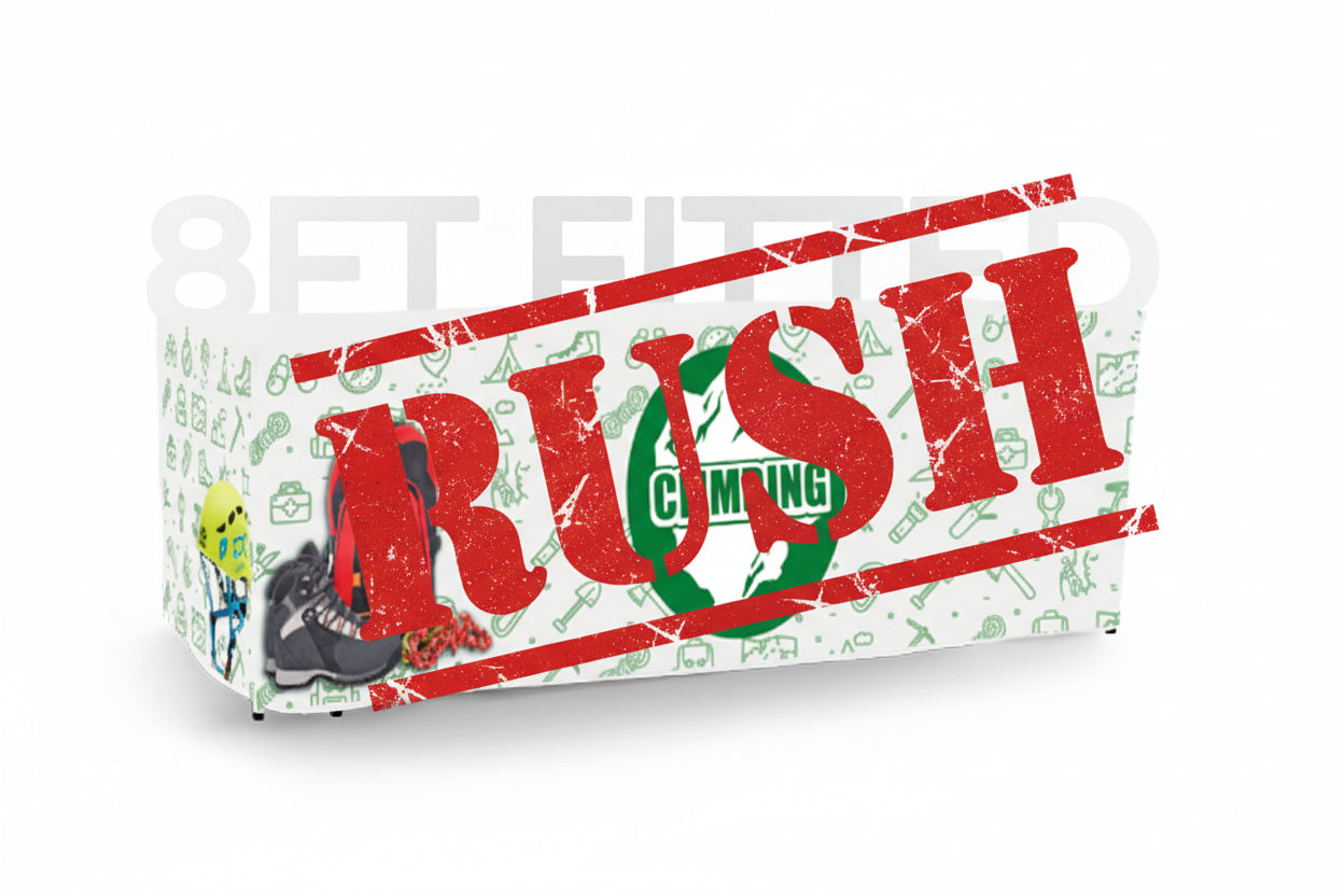 RUSH 8 ft Fitted Tablecover (4 Sided)