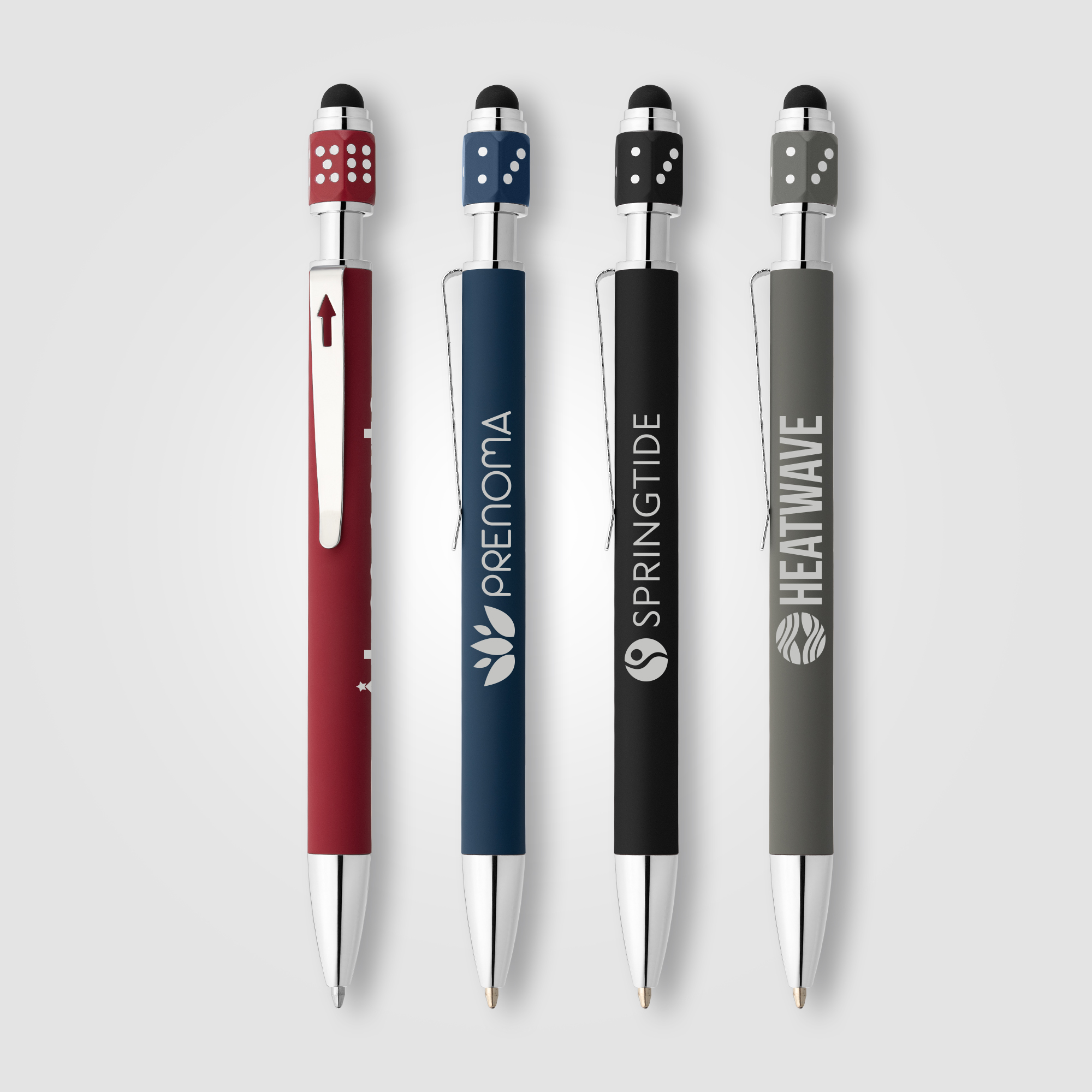 Ace Recycled Aluminum Hex-Dice Spinner Pen - Image 4