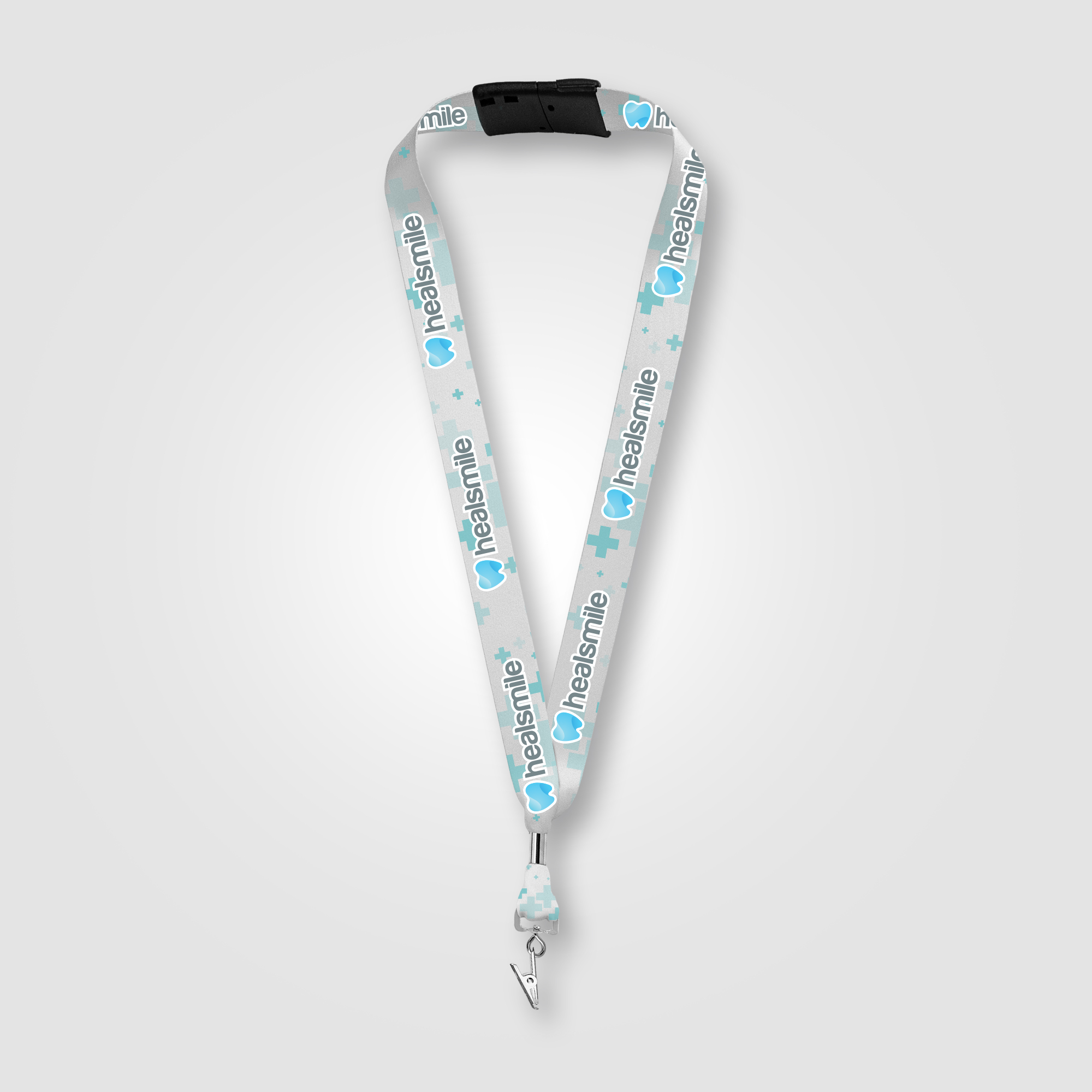 Zevi rPET Bulldog Clip Breakaway Lanyard – 36″ x 1″