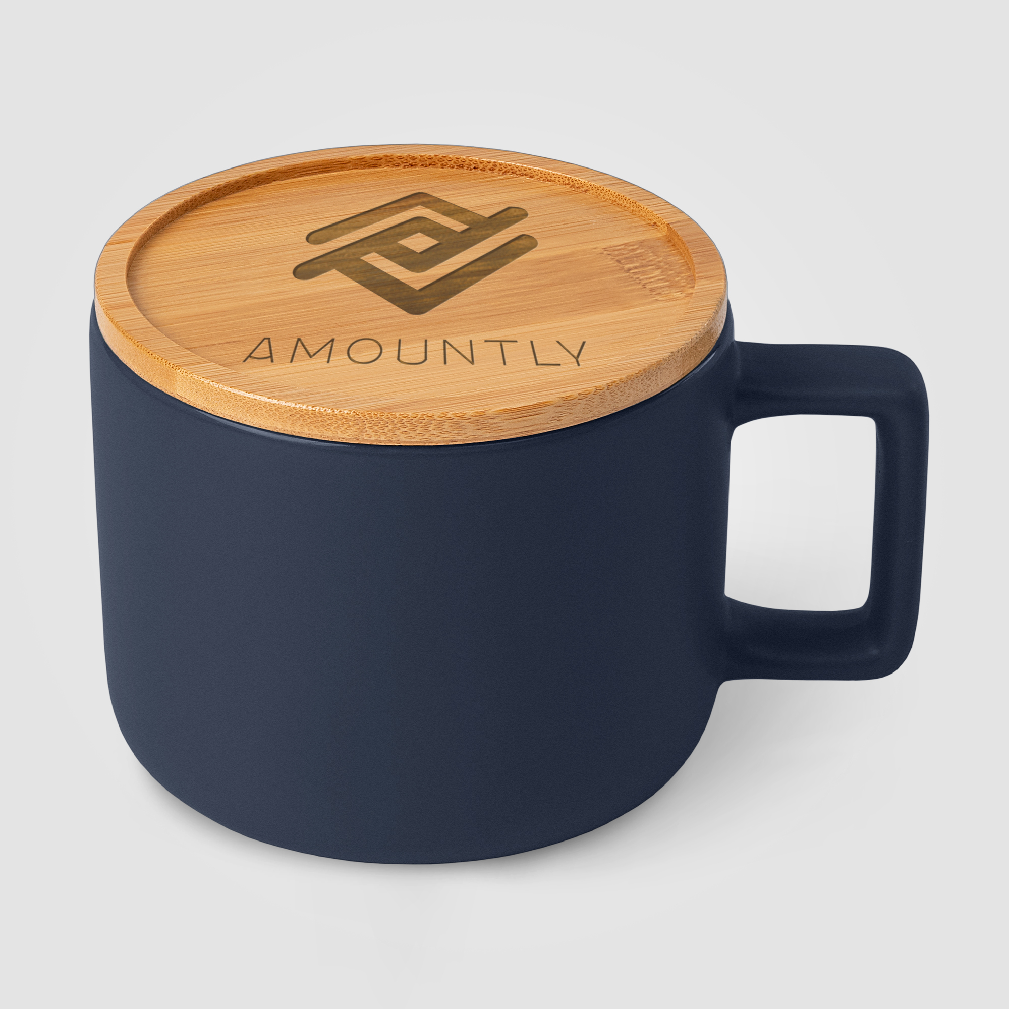 Café Virtuoso - 12 oz. Ceramic Mug with Bamboo Lid - Image 4
