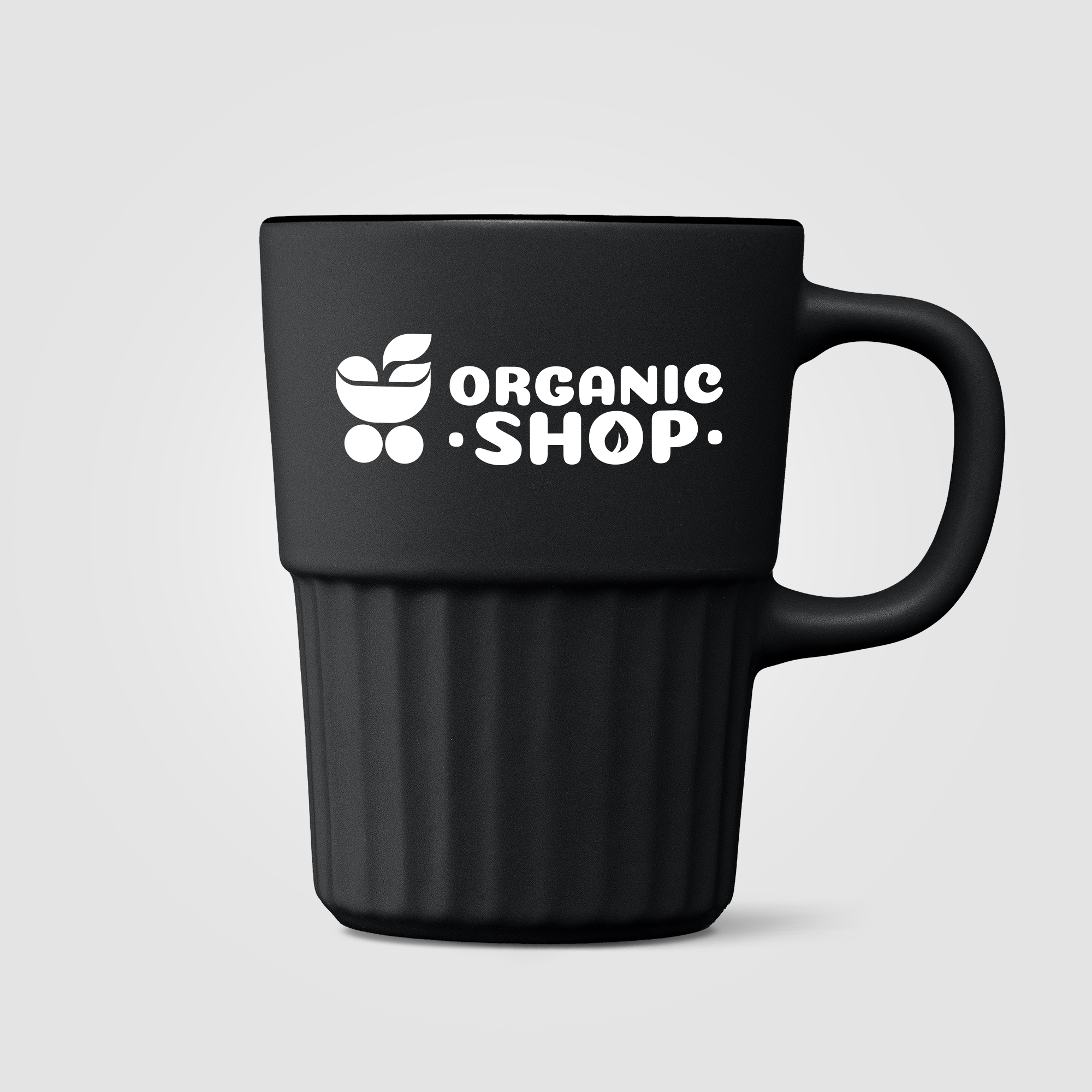 Majesty Ceramic Matte Finish Fluted Mug – 15oz
