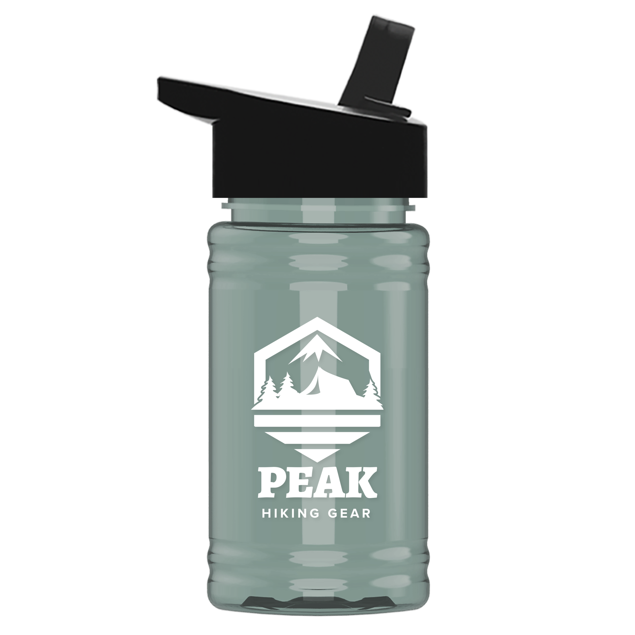 Garyline® Mini RPET Bottle with Flip-Straw Lid – 16 oz.