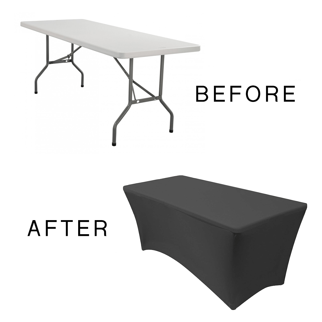8 ft Stretch Tablecover with Zipper (4 Sided) - Image 3