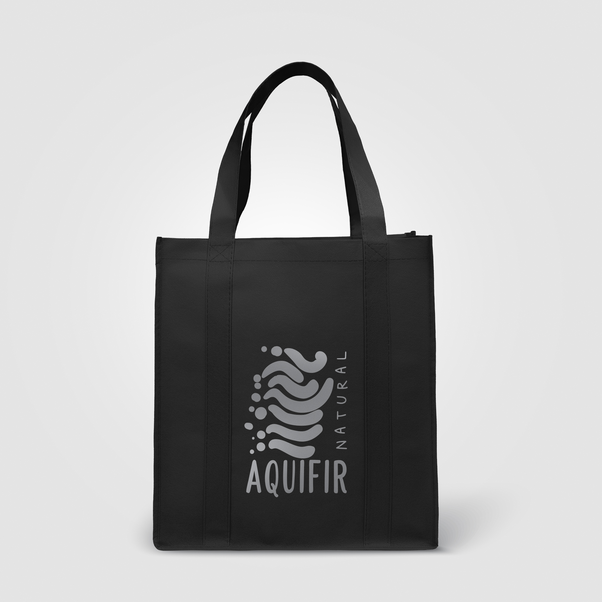 North Park - Non-Woven Shopping Tote Bag - Metallic imprint - Image 2