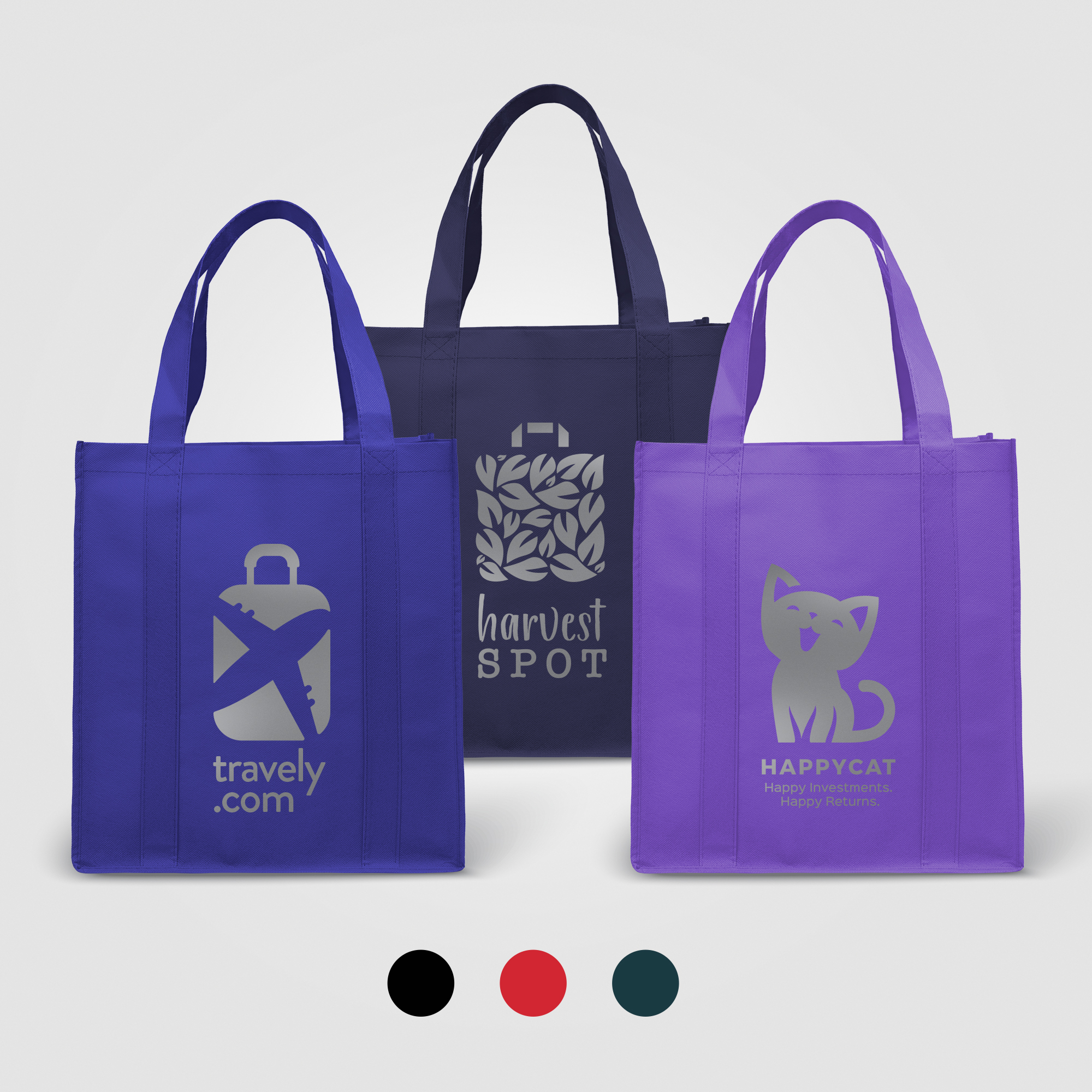 North Park – Non-Woven Shopping Tote Bag – Metallic imprint