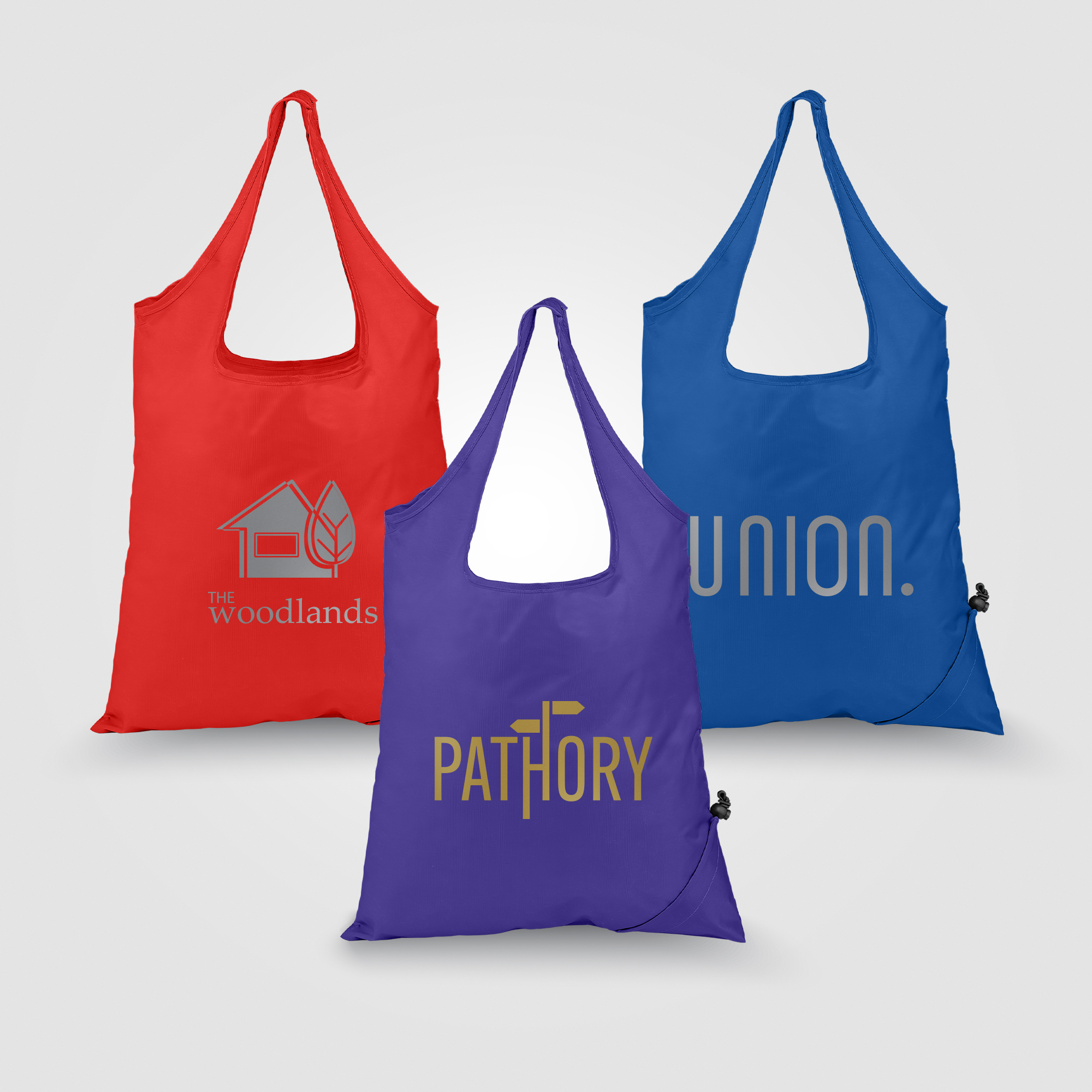 Capri – Foldaway Shopping Tote Bag – 210D Polyester – Metallic imprint