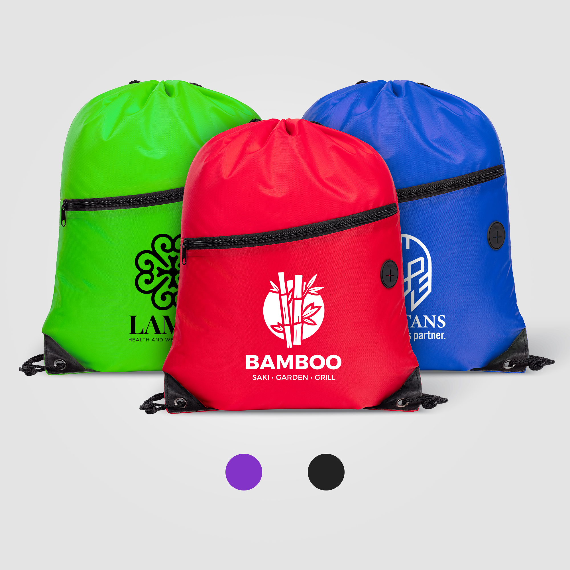 Vilda 210D Polyester Drawstring Backpack
