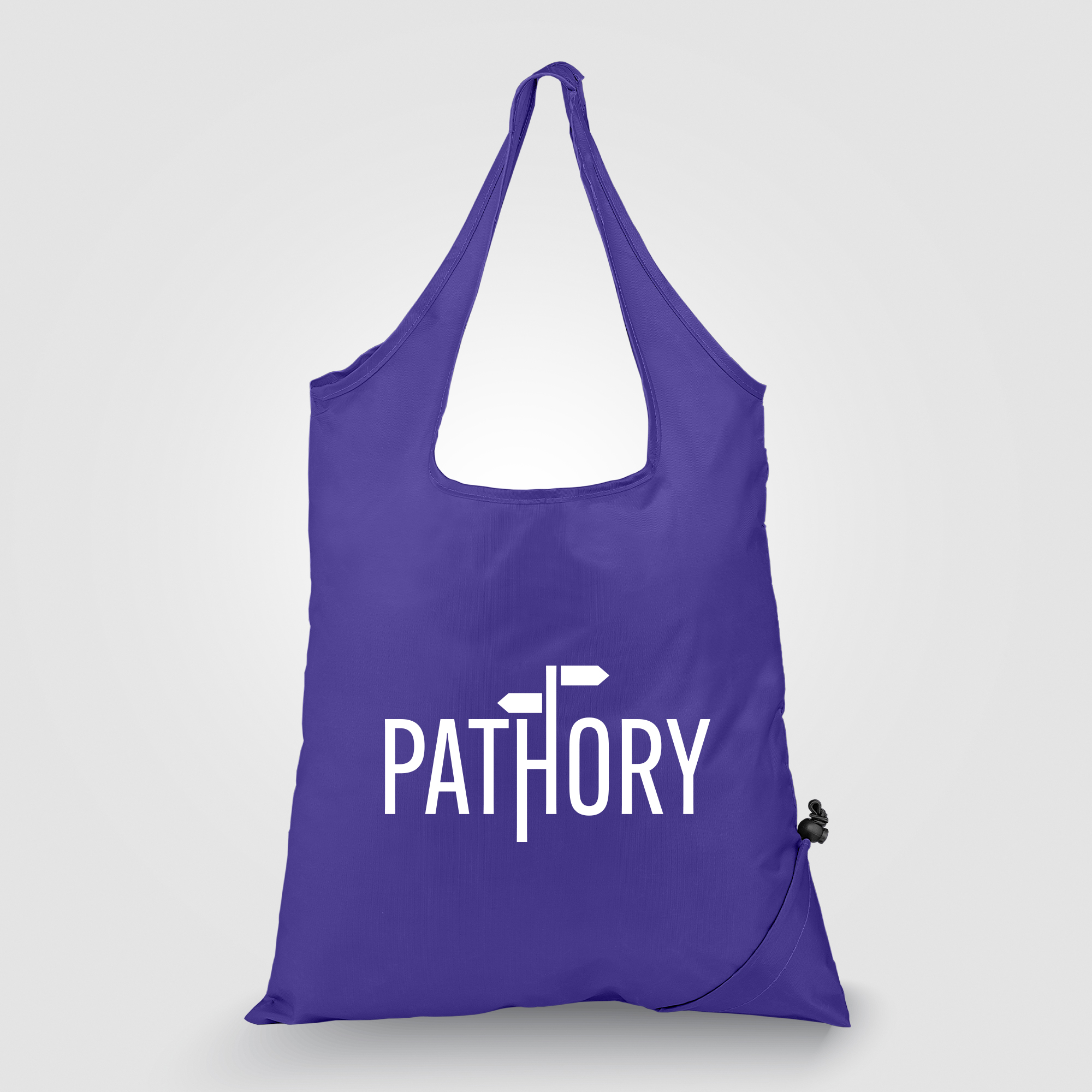 Capri - Foldaway Shopping Tote Bag - 210D Polyester - Image 5