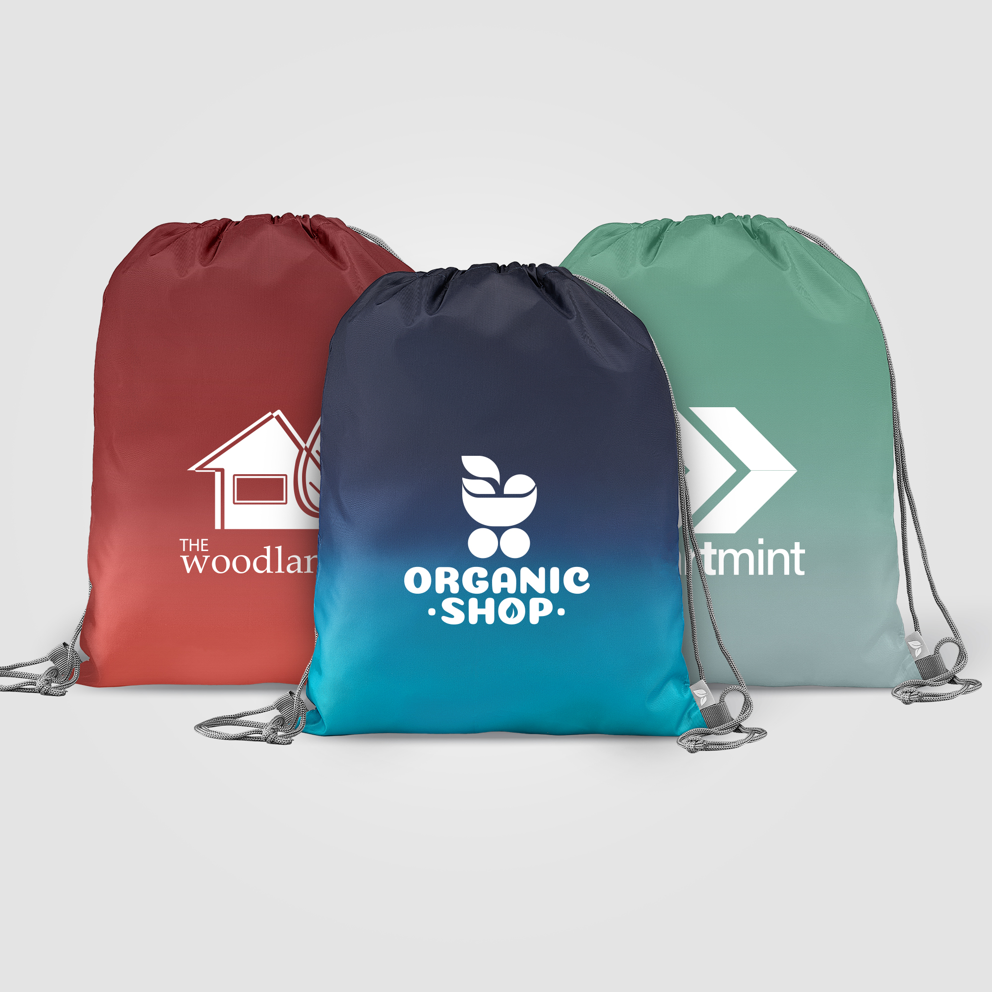 Vilda 210D Polyester Ombre Drawstring Bag  – 6L