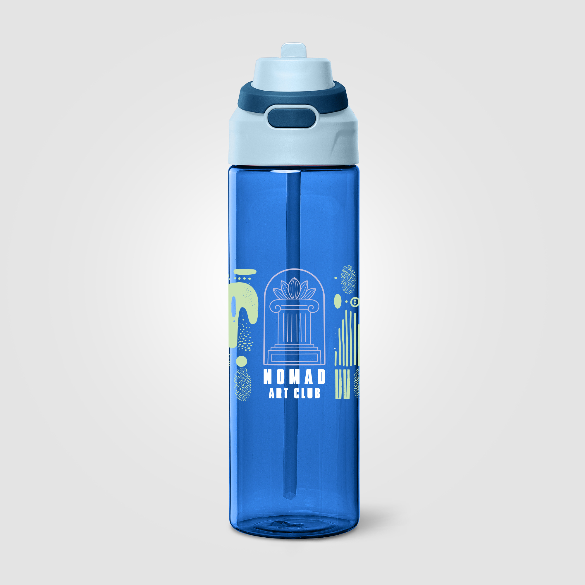 Lynk rPET Flip-Straw Single Wall Bottle - 28 oz. - Image 3