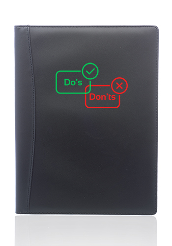 Calculator Pu Leather Portfolios