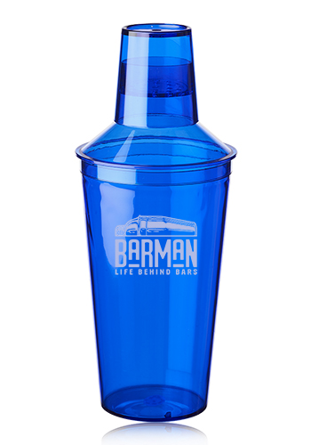 Camden 17 oz. Plastic Cocktail Shaker Bottles