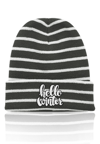 Caribou Striped Knitted Beanies - Image 3
