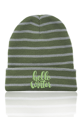 Caribou Striped Knitted Beanies - Image 4