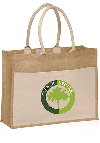 Canvas Pocket Jute Tote Bags
