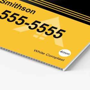 Coroplast Yard Sign