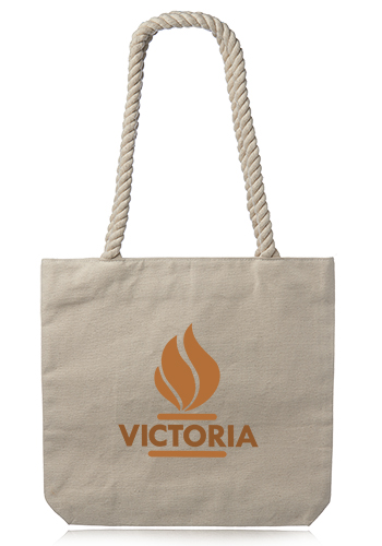 Pristine Cove Canvas Tote with Rope Handles