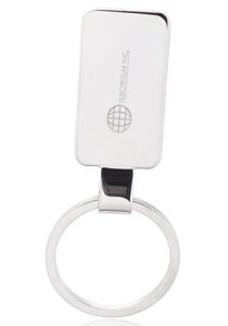 Reflection Flat Metal Keychains
