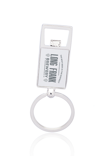 Reflection Metal Keychains with Bottle Opener